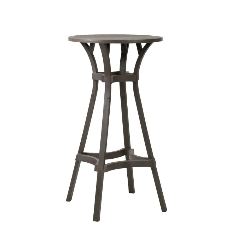 Combo Table de jardin ronde recyclée* Table De Jardin