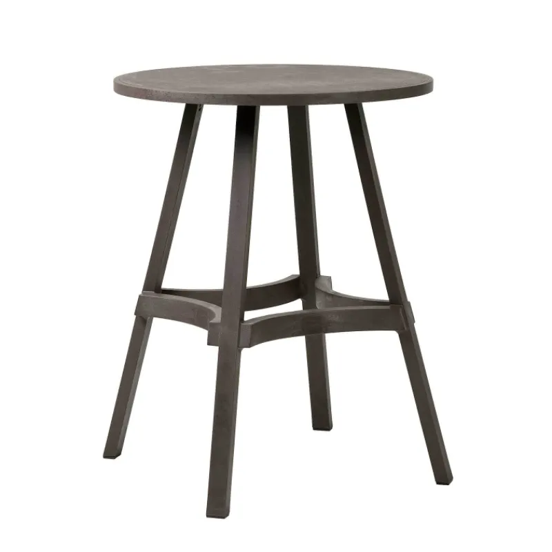 Combo Table de jardin ronde recyclée* Table De Jardin