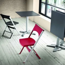 Compact Chaise pliante solide en technopolymère et métal aluminium* Chaise De Cuisine