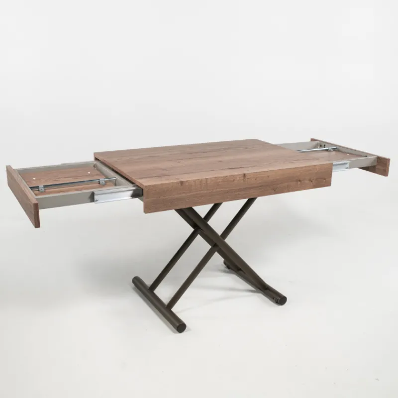 Altacom Compact Table réglable en hauteur et extensible en mélaminé* Table De Salon|Table Pour Petit Espace