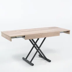 Altacom Compact Table réglable en hauteur et extensible en mélaminé* Table De Salon|Table Pour Petit Espace