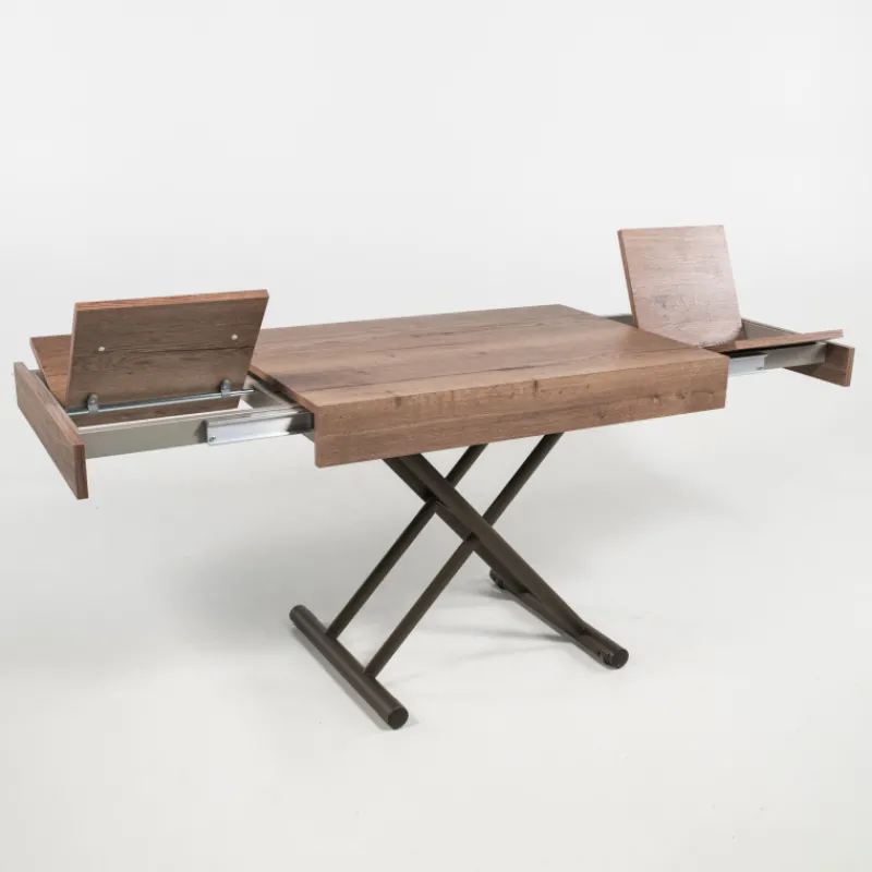 Altacom Compact Table réglable en hauteur et extensible en mélaminé* Table De Salon|Table Pour Petit Espace
