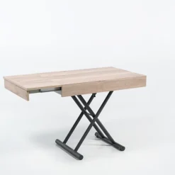 Altacom Compact Table réglable en hauteur et extensible en mélaminé* Table De Salon|Table Pour Petit Espace