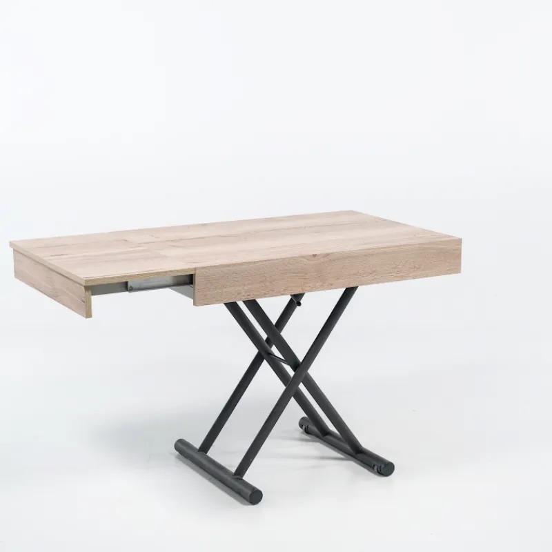 Altacom Compact Table réglable en hauteur et extensible en mélaminé* Table De Salon|Table Pour Petit Espace