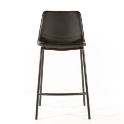 CoqueTabouret coque snack en synthétique et pieds en métal* Tabouret Snack (assise +/- 65 Cm)|Tabouret De Bar (assise +/- 80 Cm)