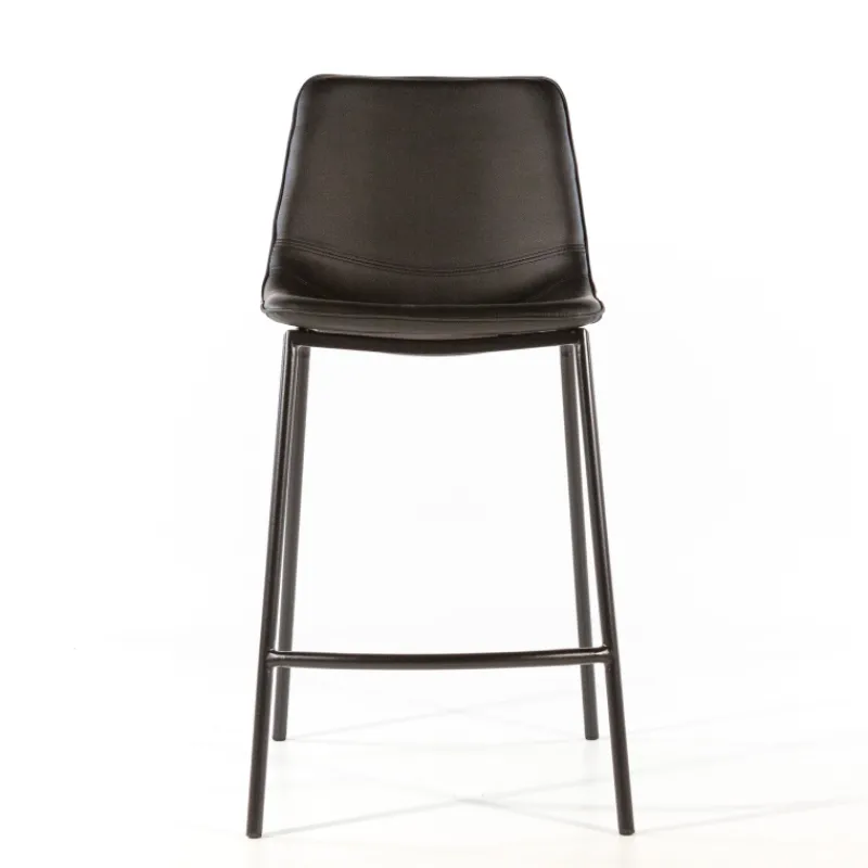 CoqueTabouret coque snack en synthétique et pieds en métal* Tabouret Snack (assise +/- 65 Cm)|Tabouret De Bar (assise +/- 80 Cm)