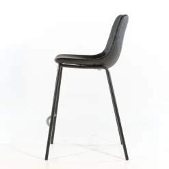 CoqueTabouret coque snack en synthétique et pieds en métal* Tabouret Snack (assise +/- 65 Cm)|Tabouret De Bar (assise +/- 80 Cm)