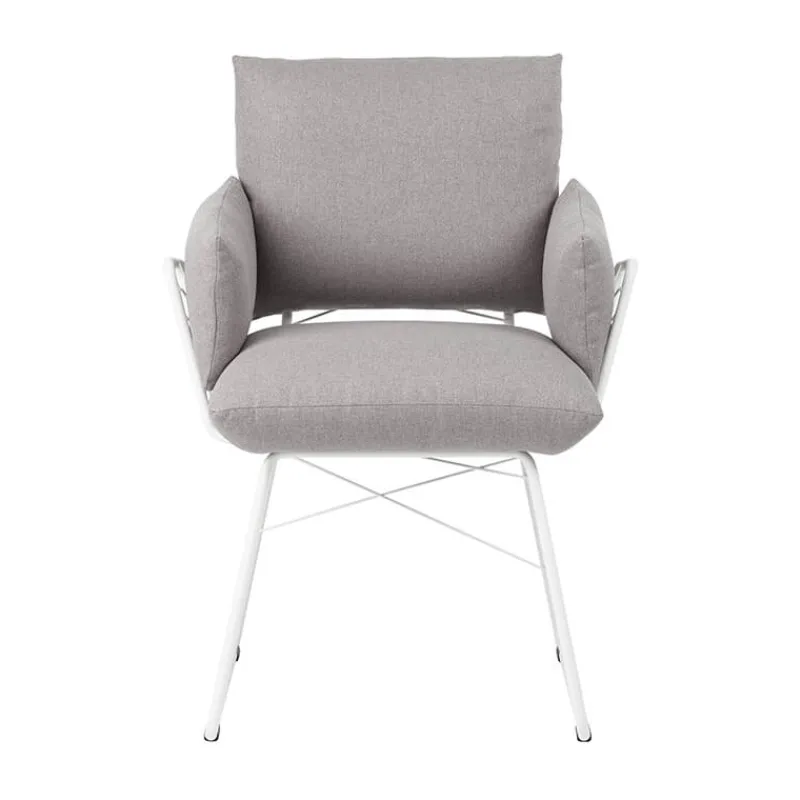 Mobitec Cosy ® Fauteuil design confortable assise en tissu et pieds en métal* Chaise De Salle à Manger|Fauteuil De Salon