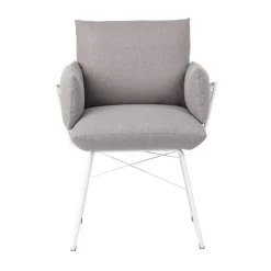 Mobitec Cosy ® Fauteuil design confortable assise en tissu et pieds en métal* Chaise De Salle à Manger|Fauteuil De Salon