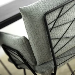 Mobitec Cosy ® Fauteuil design confortable assise en tissu et pieds en métal* Chaise De Salle à Manger|Fauteuil De Salon