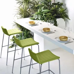 Midj Cover ® Tabouret snack moderne en synthétique et métal* Tabouret De Bar (assise +/- 80 Cm)|Tabouret Snack (assise +/- 65 Cm)