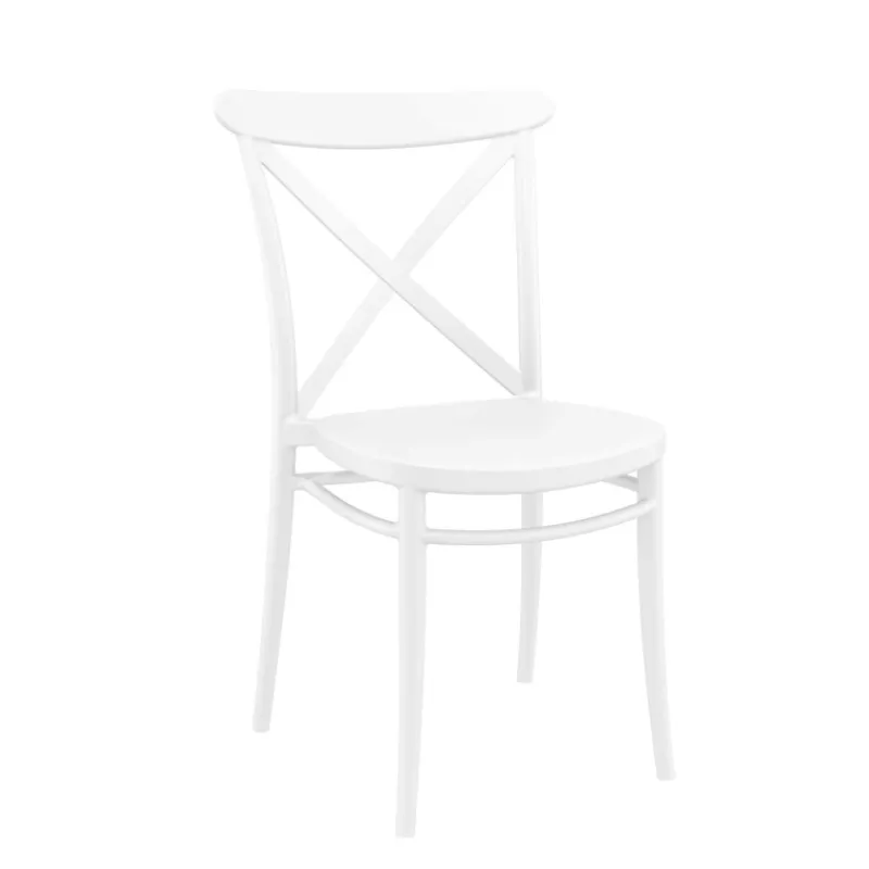 Cross Chaise de cuisine style bistrot empilable en polypropylène* Chaise De Cuisine