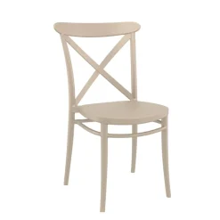 Cross Chaise de cuisine style bistrot empilable en polypropylène* Chaise De Cuisine
