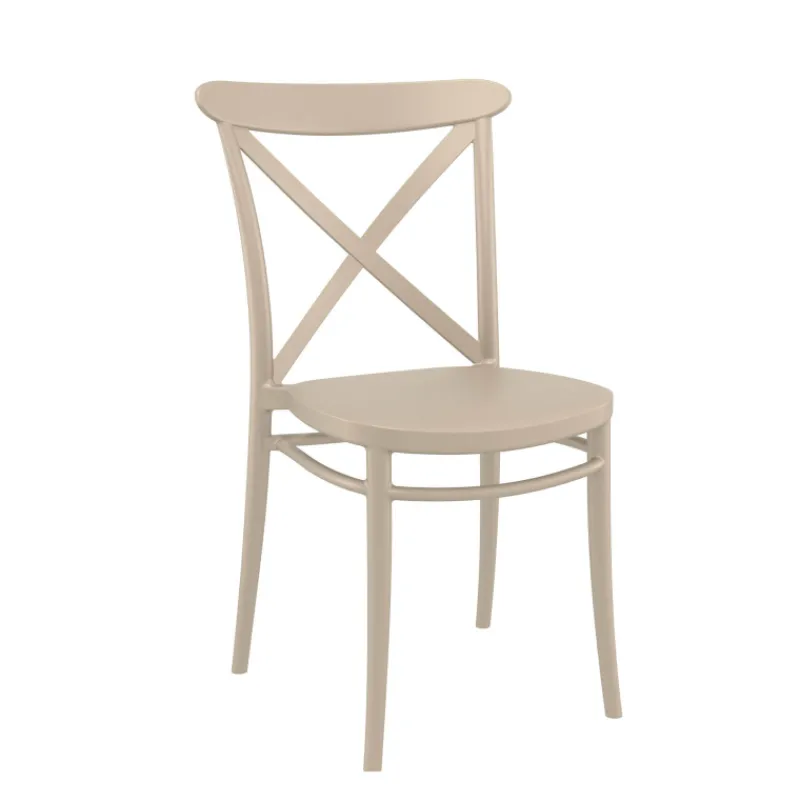 Cross Chaise de cuisine style bistrot empilable en polypropylène* Chaise De Cuisine