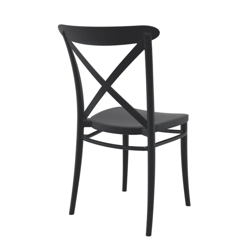 Cross Chaise de cuisine style bistrot empilable en polypropylène* Chaise De Cuisine