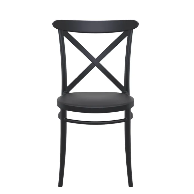 Cross Chaise de cuisine style bistrot empilable en polypropylène* Chaise De Cuisine
