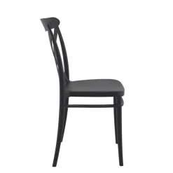 Cross Chaise de cuisine style bistrot empilable en polypropylène* Chaise De Cuisine