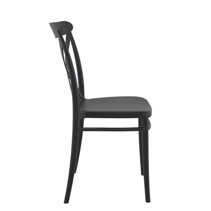 Cross Chaise de cuisine style bistrot empilable en polypropylène* Chaise De Cuisine