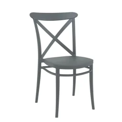 Cross Chaise de cuisine style bistrot empilable en polypropylène* Chaise De Cuisine