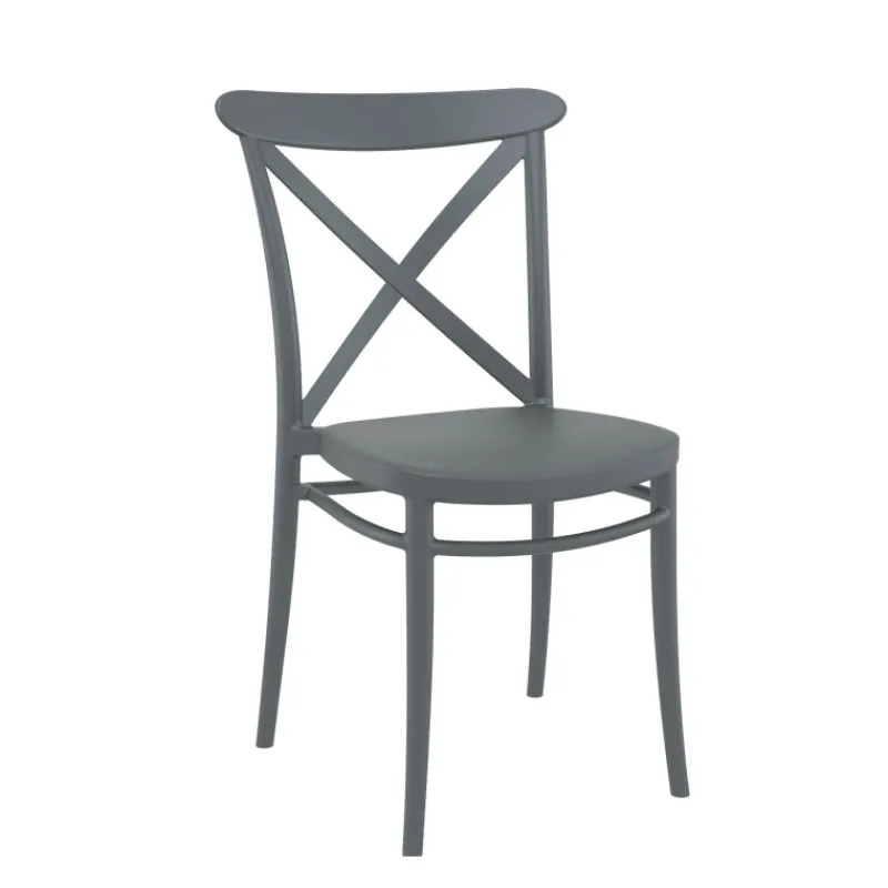 Cross Chaise de cuisine style bistrot empilable en polypropylène* Chaise De Cuisine