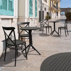 Cross Chaise de terrasse bistrot empilable en polypropylène* Chaise De Jardin