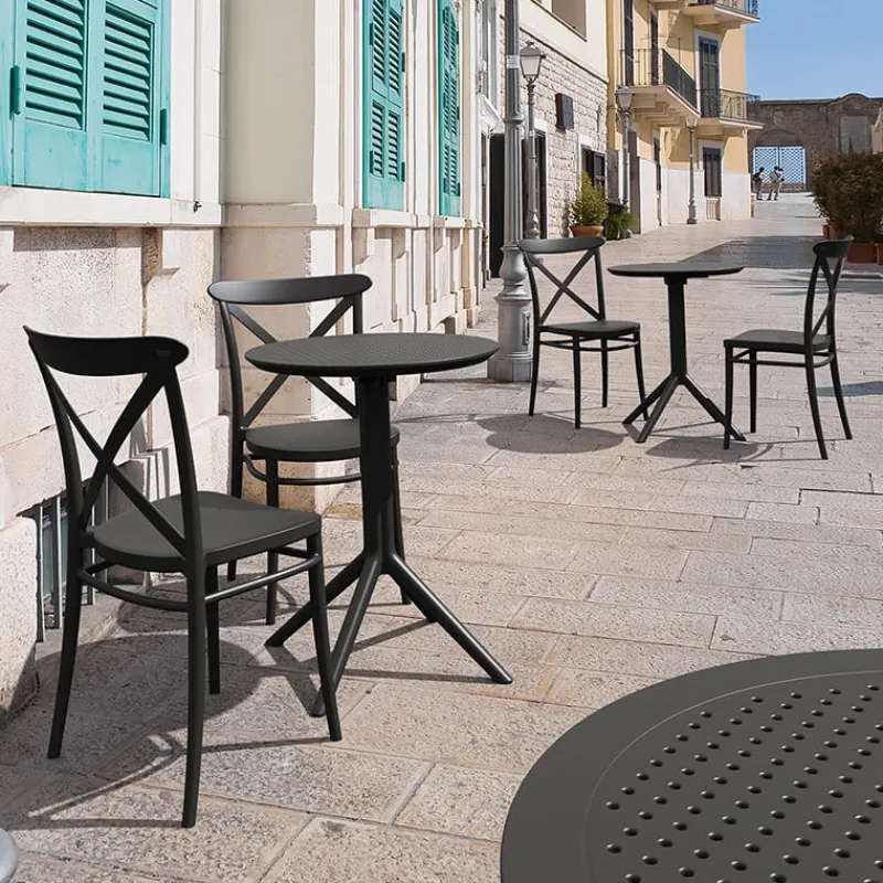 Cross Chaise de terrasse bistrot empilable en polypropylène* Chaise De Jardin