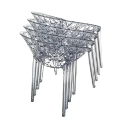 Crystal Chaise design en polycarbonate* Chaise Salon|Chaise Pour Chambre