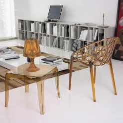 Crystal Chaise design en polycarbonate* Chaise Salon|Chaise Pour Chambre
