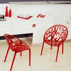 Crystal Chaise design en polycarbonate* Chaise Salon|Chaise Pour Chambre