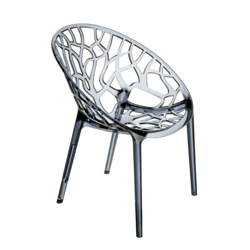 Crystal Chaise design en polycarbonate* Chaise Salon|Chaise Pour Chambre