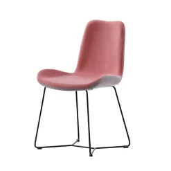 Midj Dalia ® Chaise design en tissu bicolore fabriquée en Italie* Chaise De Salle à Manger|Chaise Salon