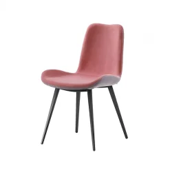 Midj Dalia ® Chaise moderne bicolore en tissu et pieds en métal* Chaise De Salle à Manger|Chaise Salon