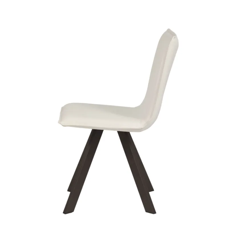 Mobliberica Denia Moblibérica® Chaise moderne en synthétique et métal* Chaise De Salle à Manger