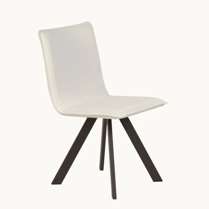Mobliberica Denia Moblibérica® Chaise moderne en synthétique et métal* Chaise De Salle à Manger