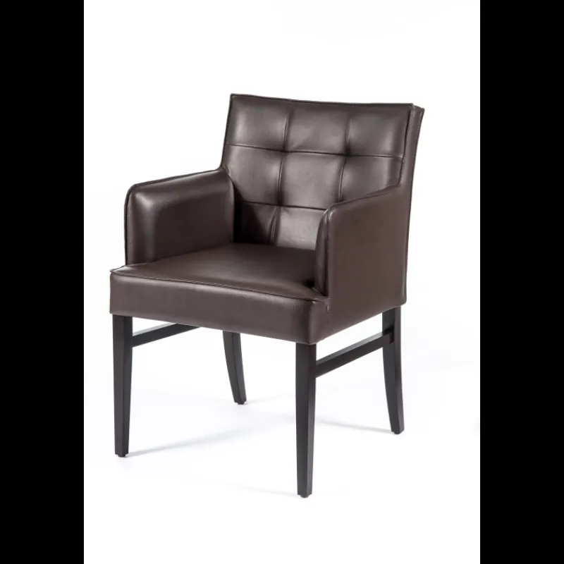 Sessio Diem 4 Fauteuil matelassé en synthétique et bois* Chaise De Cuisine|Chaise De Salle à Manger
