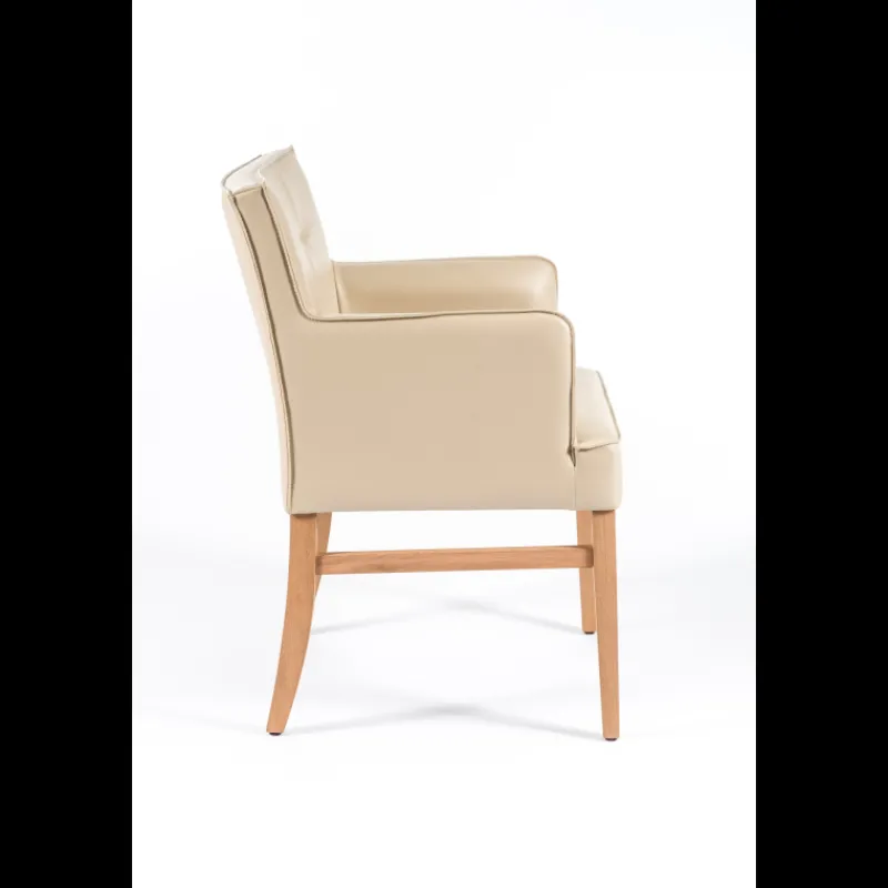 Sessio Diem 4 Fauteuil matelassé en synthétique et bois* Chaise De Cuisine|Chaise De Salle à Manger