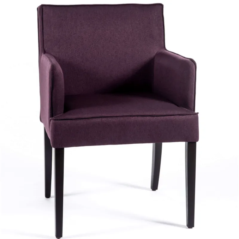Sessio Diem Fauteuil contemporain rembourré en tissu et pieds en bois* Chaise De Salle à Manger|Chaise Salon