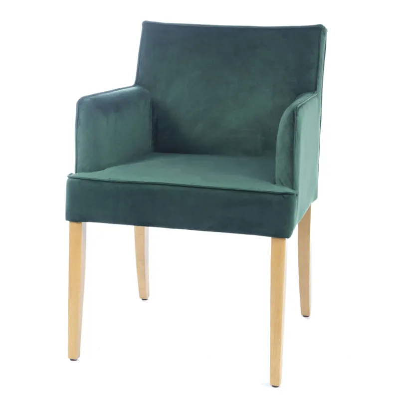 Sessio Diem Fauteuil contemporain rembourré en tissu et pieds en bois* Chaise De Salle à Manger|Chaise Salon