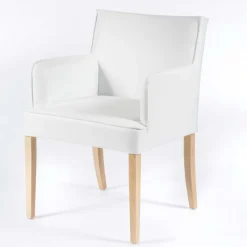 Sessio Diem Fauteuil contemporain rembourré en synthétique pieds en bois* Chaise De Cuisine|Chaise De Salle à Manger