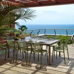 Doga bistrot Chaise de jardin design empilable sans accoudoirs de fabrication italienne* Chaise De Jardin