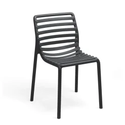 Doga bistrot Chaise de jardin design empilable sans accoudoirs de fabrication italienne* Chaise De Jardin