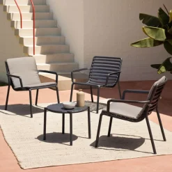 Doga Fauteuil de jardin bas relax design italien* Fauteuil De Jardin