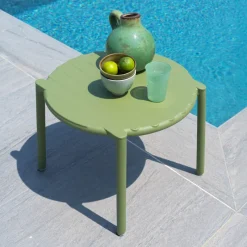 Doga Table basse de jardin ronde empilable fabriquée en Italie* Table De Jardin