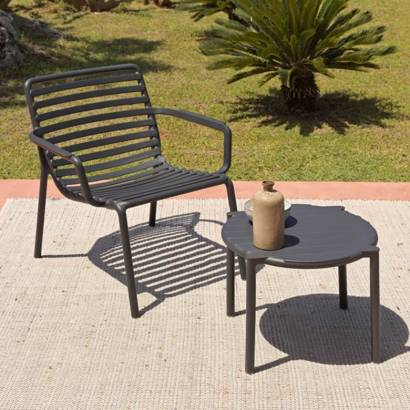 Doga Table basse de jardin ronde empilable fabriquée en Italie* Table De Jardin