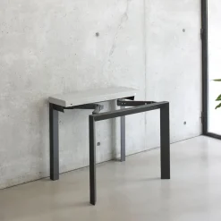 Altacom Domino Console extensible en mélaminé et pieds en métal* Table Pour Petit Espace