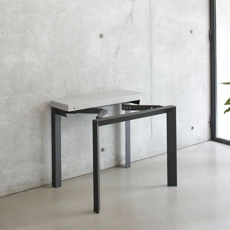 Altacom Domino Console extensible en mélaminé et pieds en métal* Table Pour Petit Espace
