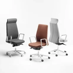 Sokoa Eden 02 Fauteuil de direction en tissu avec têtière made in France* Chaise De Bureau|Fauteuil De Bureau