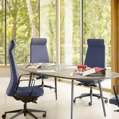 Sokoa Eden 02 Fauteuil de direction en tissu avec têtière made in France* Chaise De Bureau|Fauteuil De Bureau