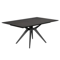 Cancio Eiffel Central Table moderne en céramique avec pied central et allonge* Table De Salle à Manger