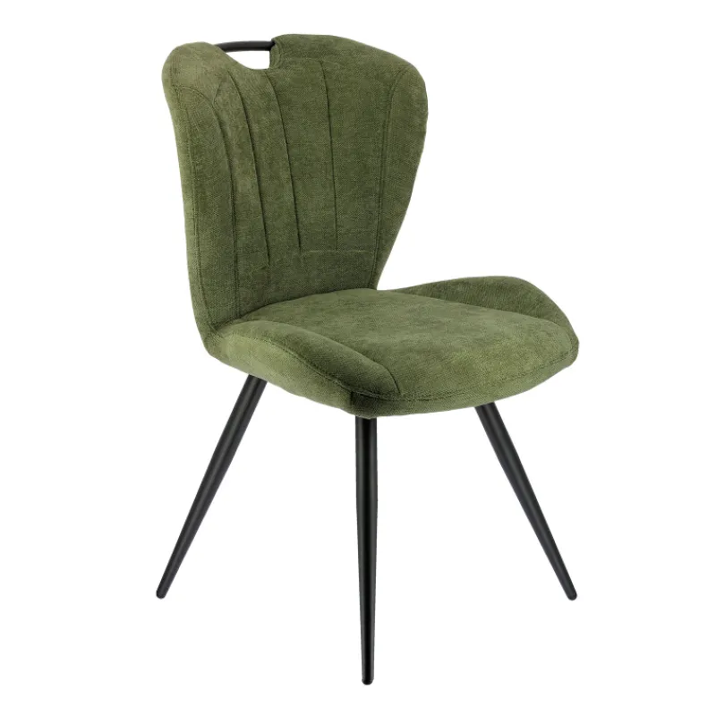 EliseChaise rembourrée pivotante en tissu avec poignée* Chaise De Salle à Manger